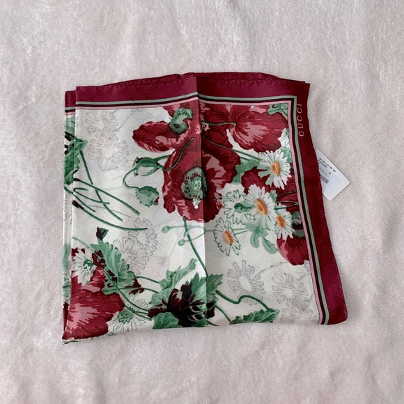 Gucci Accessories - NWT Authentic Gucci Floral Deep Love Silk Scarf